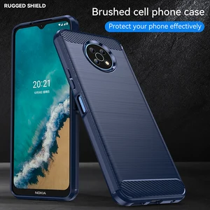 Casing Silikon Lembut Serat Karbon untuk Motorola Moto G9 G8 G7 Power Lite G6 E7 E6 Plus Casing Penutup Belakang Matte Tekstur Disikat Bermain 8 kasus penjualan terbaik motorola g9 - №