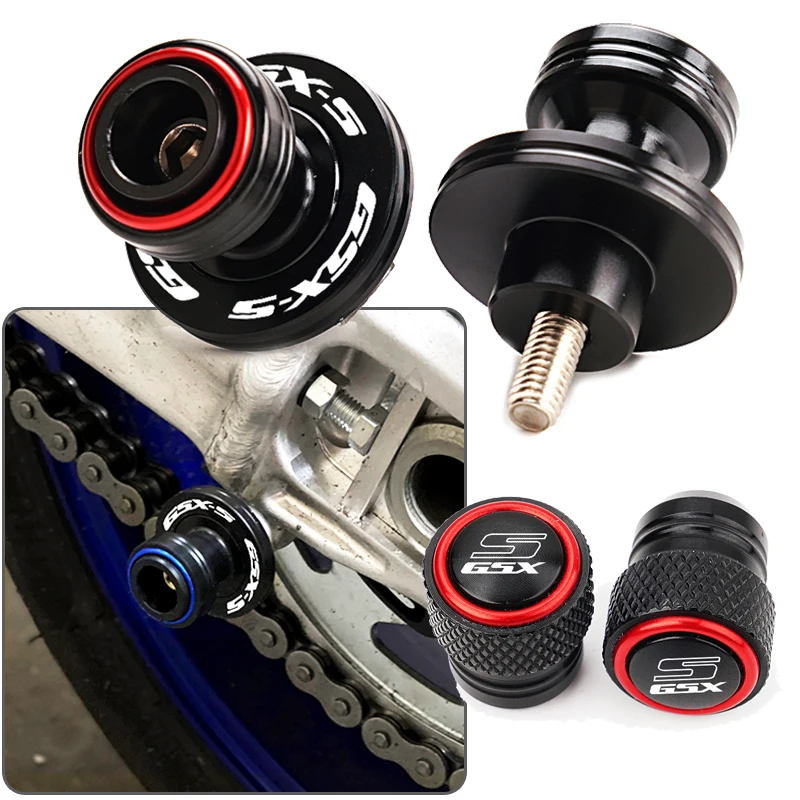 لسوزوكي GSX-S750 GSX-8S GSX-S1000GT GSX-S950 GSXS 750 950 1000 GT دراجة نارية Swingarm بكرات المنزلق حامل صمام قبعات GSX-S GT #1
