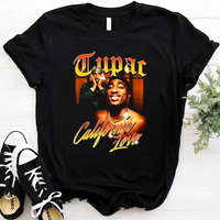 American Rapper Star Tupac tshirt Women 2pac Hip Hop O-Neck T-shirt Summer Short Sleeve Funny T Shirts Tops Harajuku Fashion Top