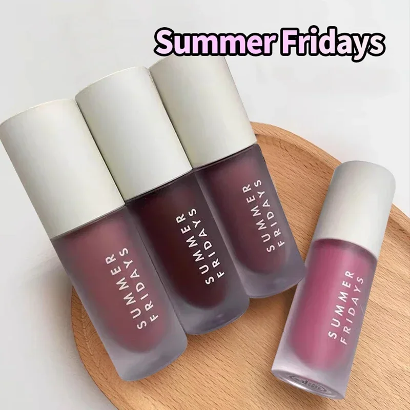 Letni Piątek Bańka na Usta Vanilla Cherry Pink Sugar Nawilżający Transparentny Zestaw Pomadek Gładki Miękki Błyszczyk w Tubce z Efektem Lustra do Makijażu