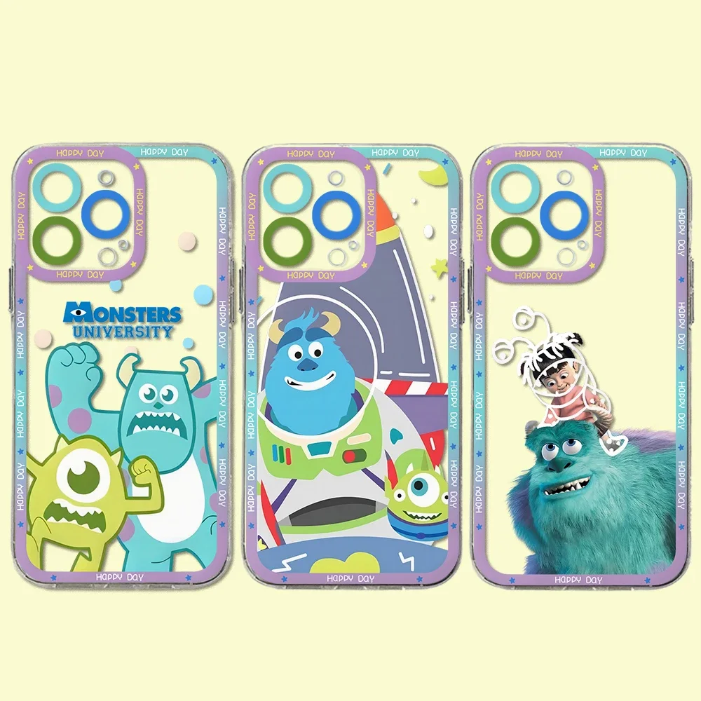 M-monsters-funda transparente de silicona suave para iPhone, carcasa para iPhone 15, 14, 13, 12 Mini, 11 Pro Max, X, XR, XS, 6, 7, 8, SE20 Plus