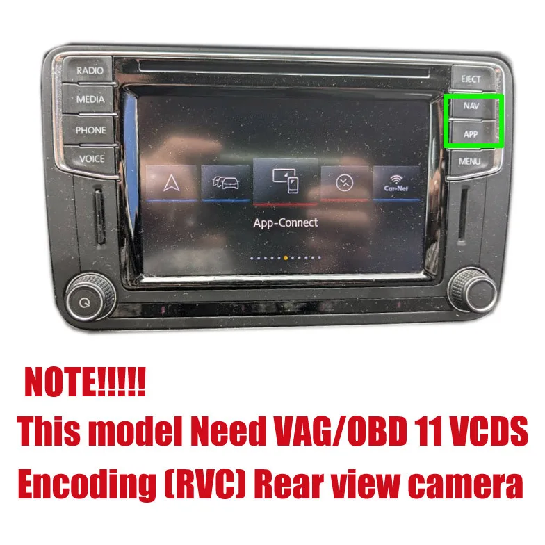 VKAUTO Car Camera For Vw Caddy 2K 2016~2020 Parking backup Camera Work With MIB2 Unit image 3