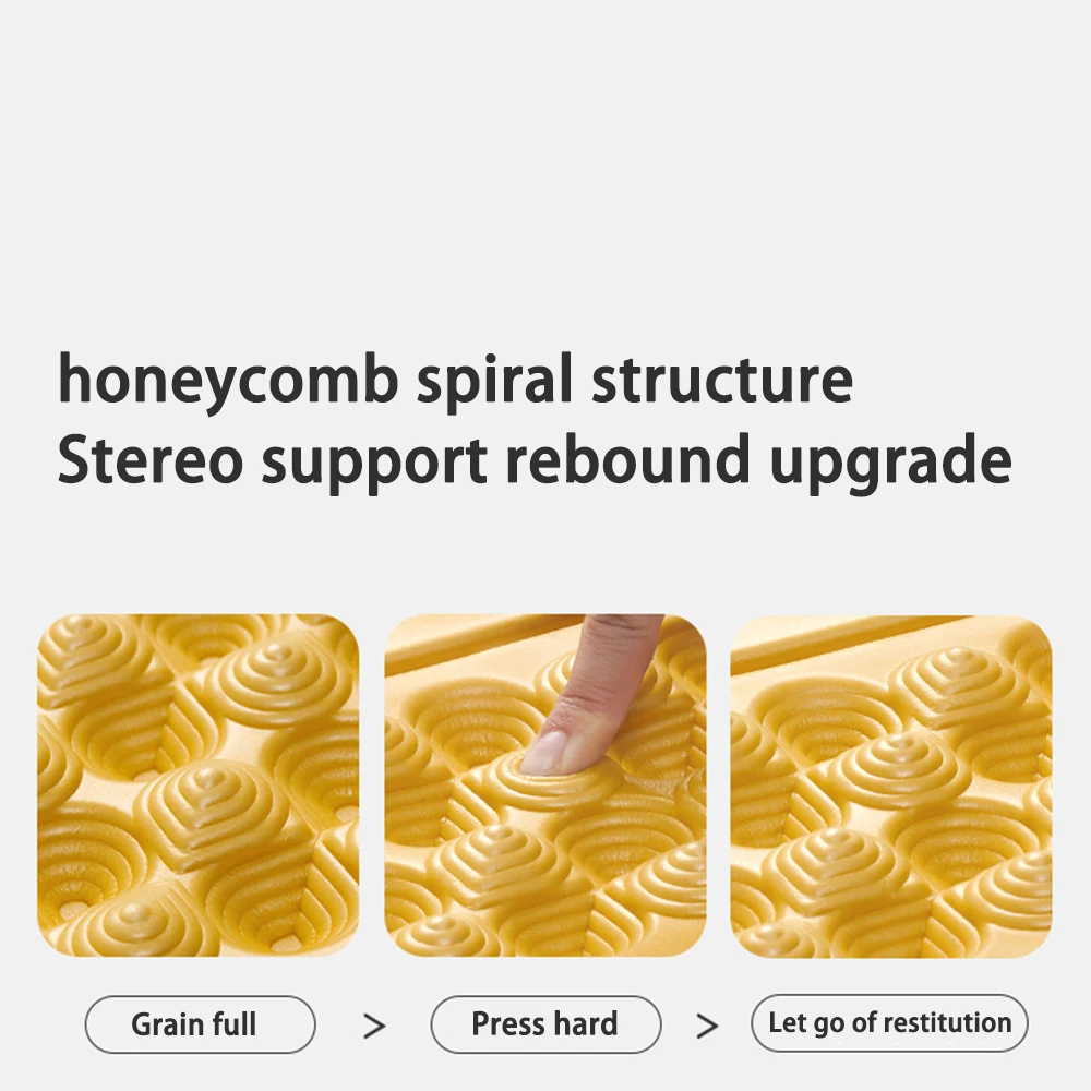 Tapis de couchage carré pliant R 3.0, nid d'œuf, coussin léger épais de 2.5cm pour Camping en plein air, randonnée, sac à dos