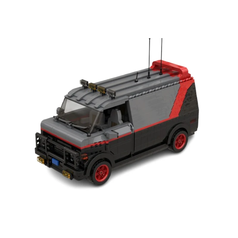 Spot MOC-20604 Small Particle Automotive Vehicle Creative Assembly Building Blocks Puzzle Toy Model Ornament