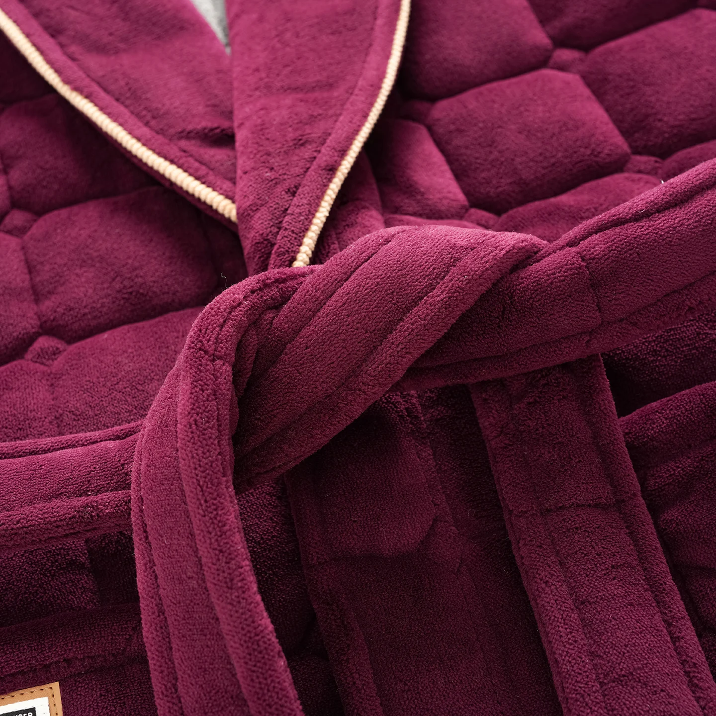 Winter 3 Layers Flannel Jacket Bath Robe Men Bathroom Bathrobe Quilted Pajama Thick Long Spa Robe Coral Fleece Shower Homewear