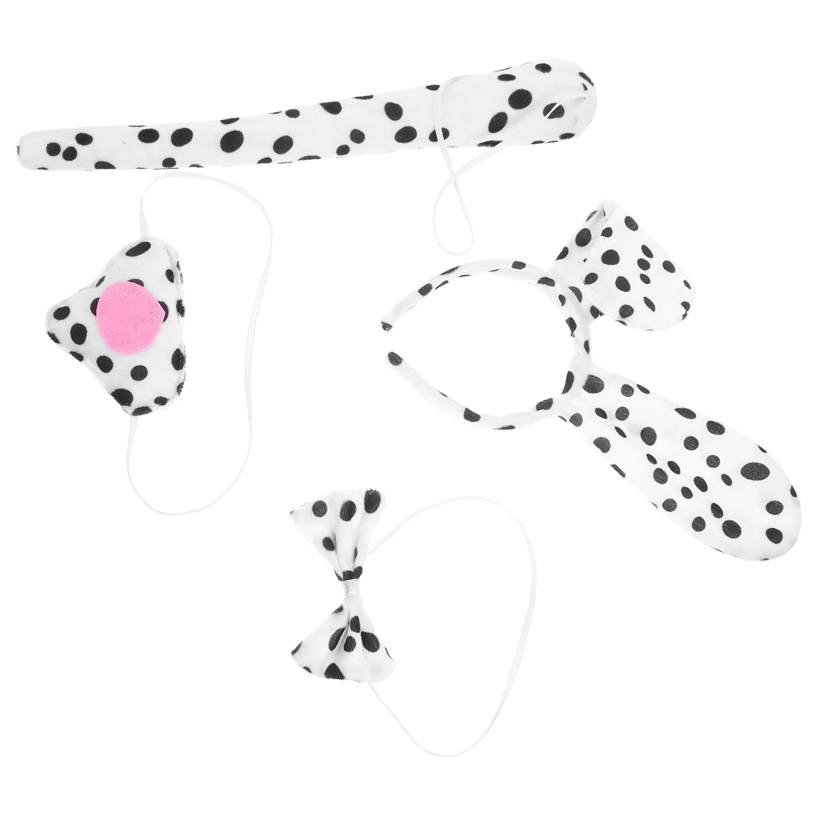 Dog Clothing Cute Headband Animal Accessories Cosplay Decorations Costume for Halloween Costumes Dalmatian Ears