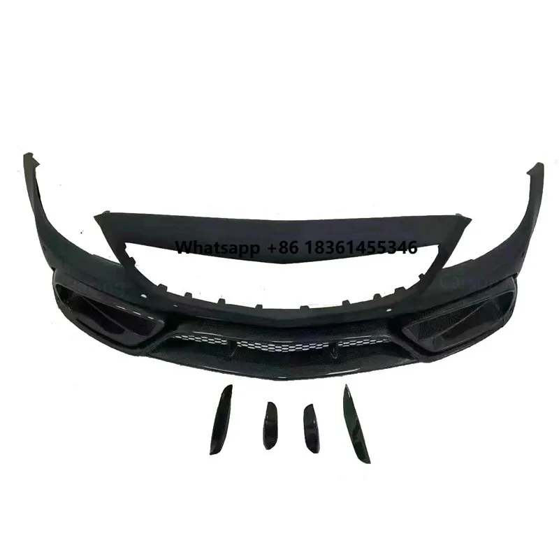 

Carbon Fiber IMP Style Tail Fin Bodykit Front Bumper C-Class W205 Coupe Version C205 Accessory