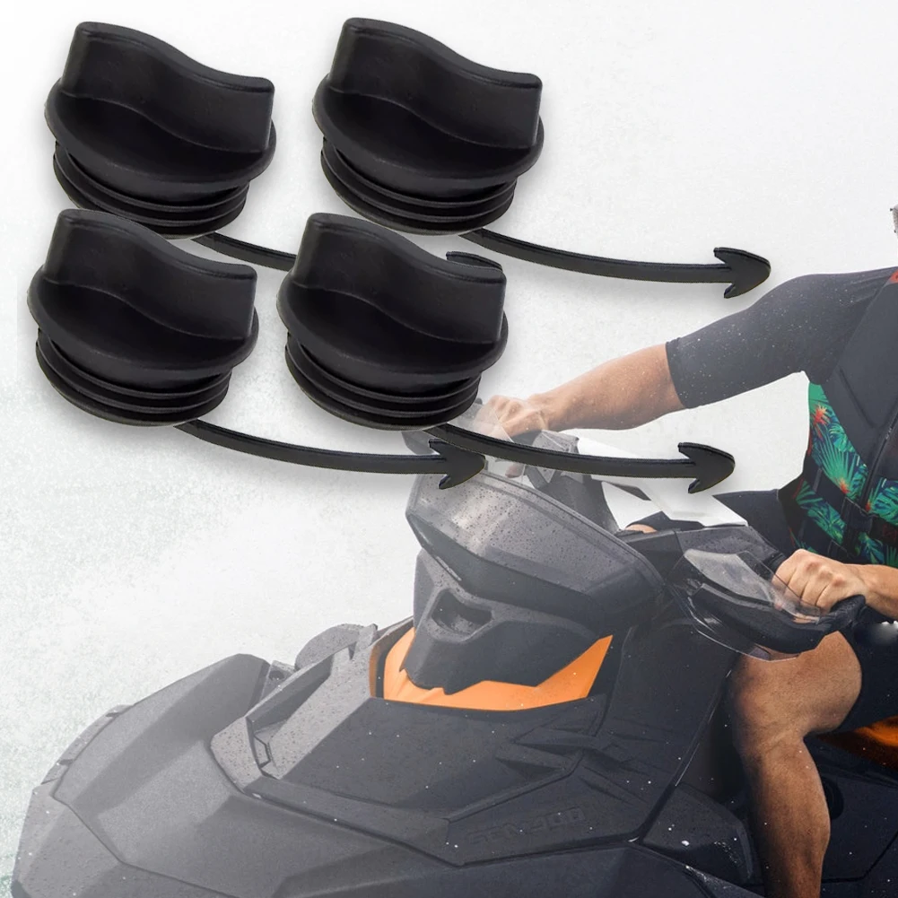 

4 шт. черные сливные пробки и уплотнительное кольцо заменяют 292001352 292002024 крышки сливных пробок, совместимые с SeaDoo Spark RXT GTI GTX Wake