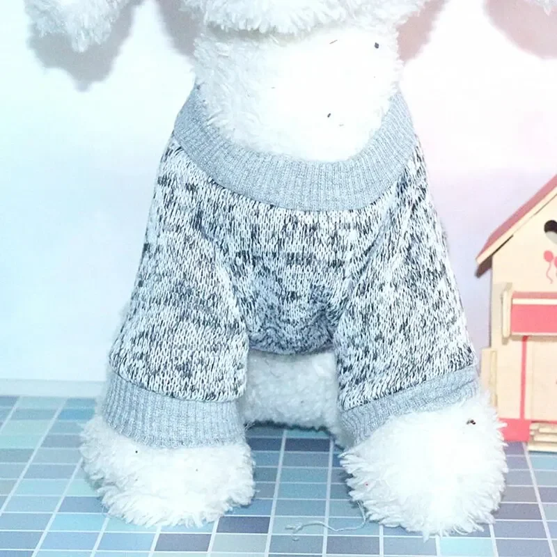 Dog Warm Clothes Spring Autumn Winter Cute Fashion Jacket Round Neck Sweater Pet Supplies Teddy Dog Cat Clothing Pet Accessories image 4