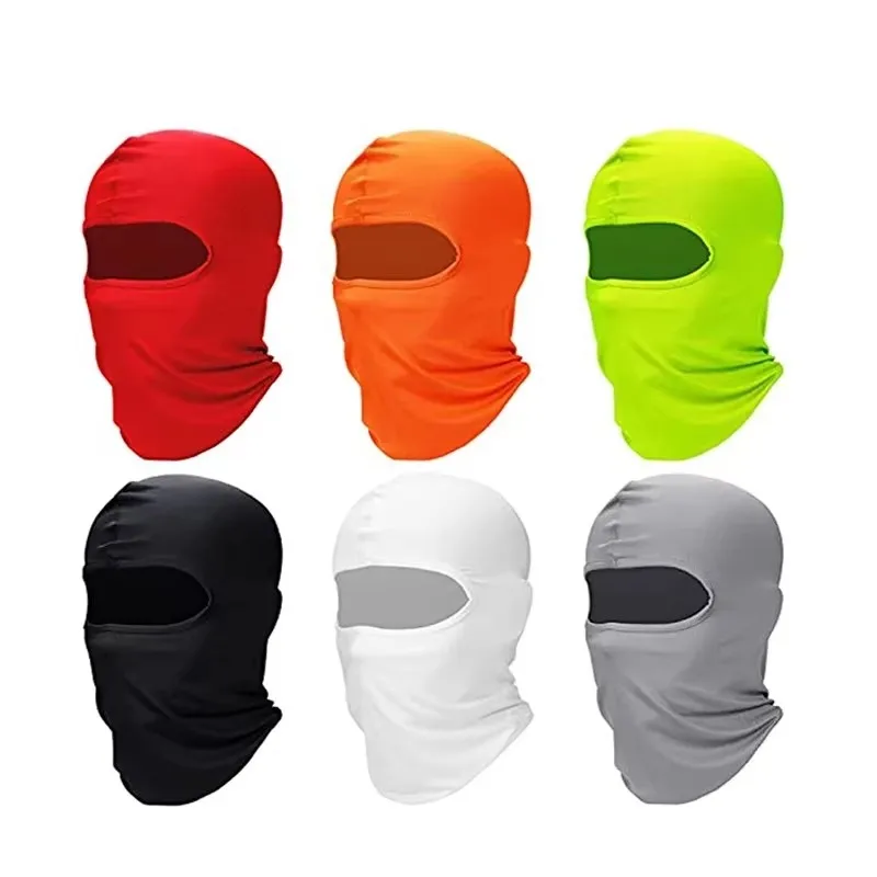 

1pcs Quick-Dry Balaclava Sports Full Face Mask Soft Breathable Beanies Cycling Helmet Liner Running Hiking Fishing Hood Caps