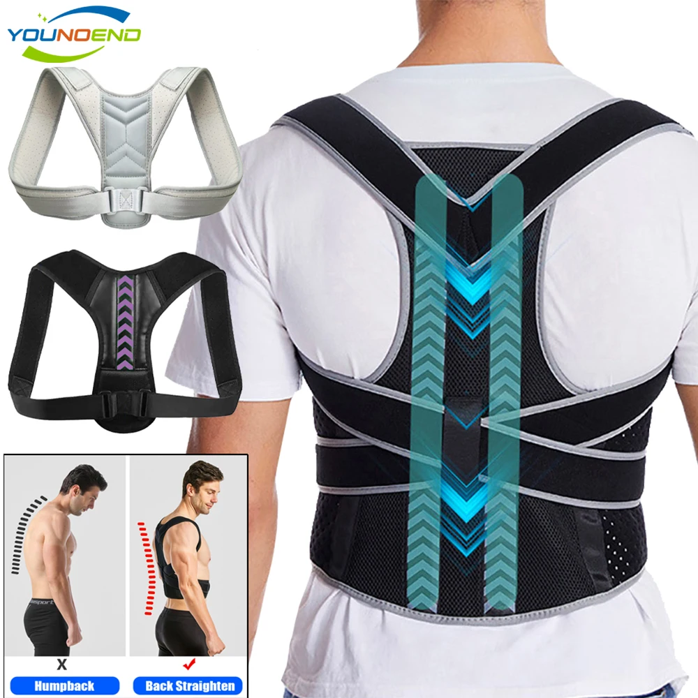 Adjustable Fully Back Posture Corrector Shoulder Clavicle Lumbar Support Children Adults Hunchback Correction Back Pain Relief