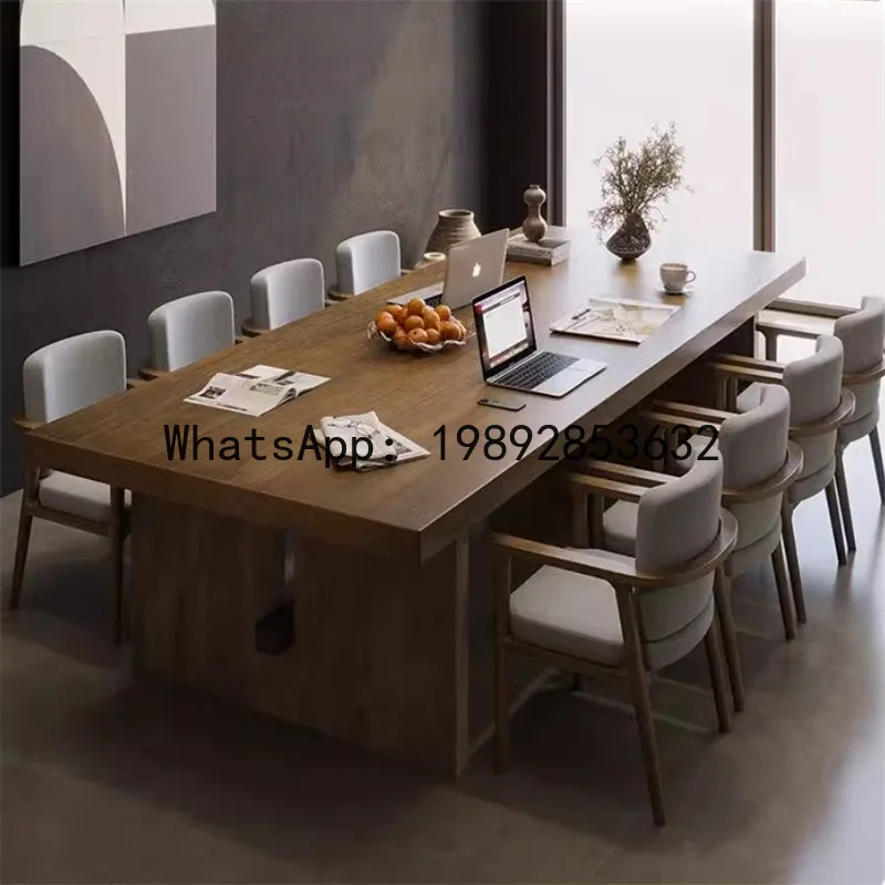 CZ simple conference table negotiation table and chair combination household strip table