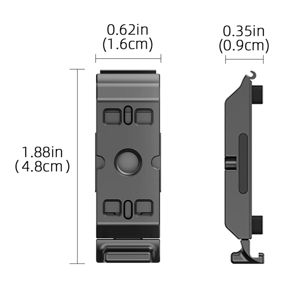 

Крышка батарейного отсека для Insta360 Ace Pro 2, быстросъемный адаптер для вертикальной съемки, вертикальный быстросъемный адаптер из алюминиевого сплава