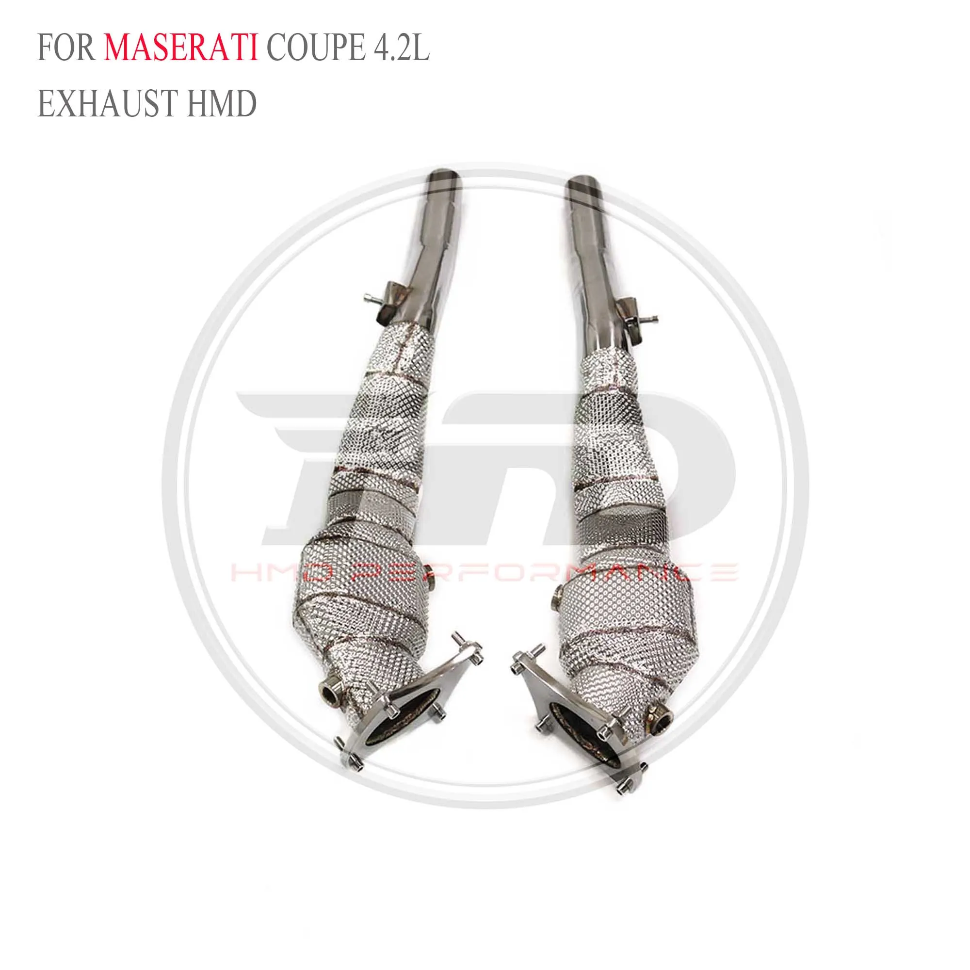 

HMD Exhaust System Downpipe for Maserati coupe 4.2L With Heat Shiled Can customize logo