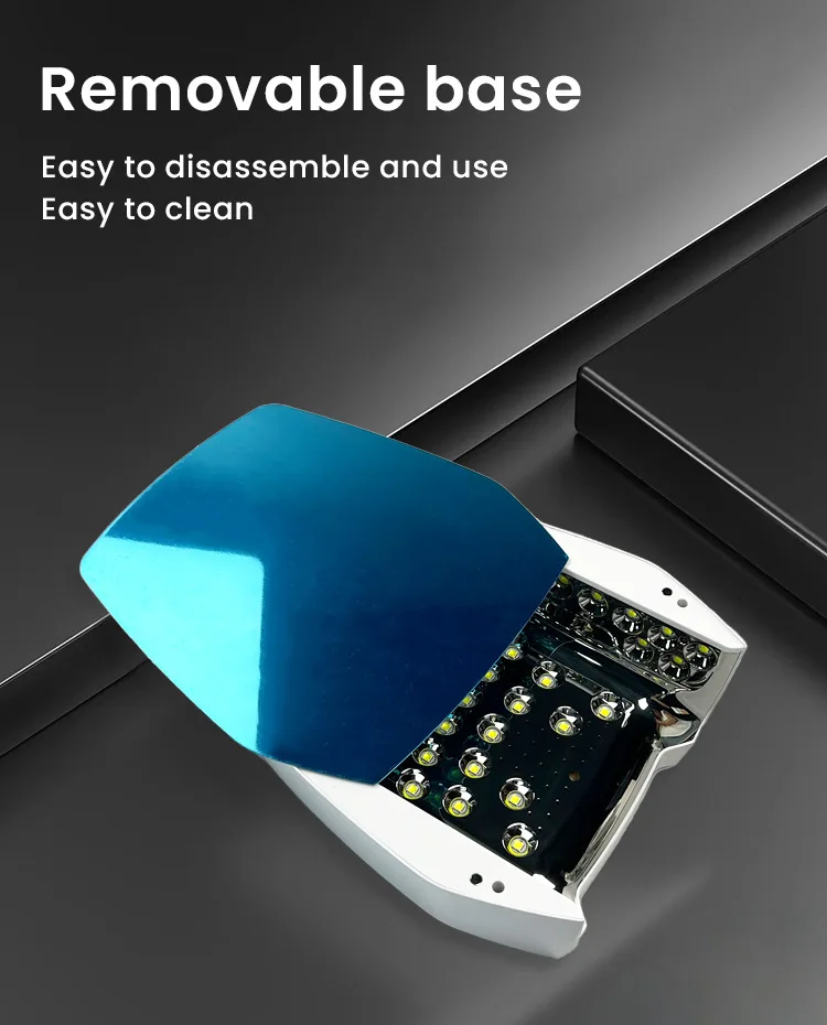 충전식 126w UV 램프 무선 코드리스 젤 폴리쉬 라이트 레드 LED 네일 램프 전문가용 매니큐어 살롱 네일 램프