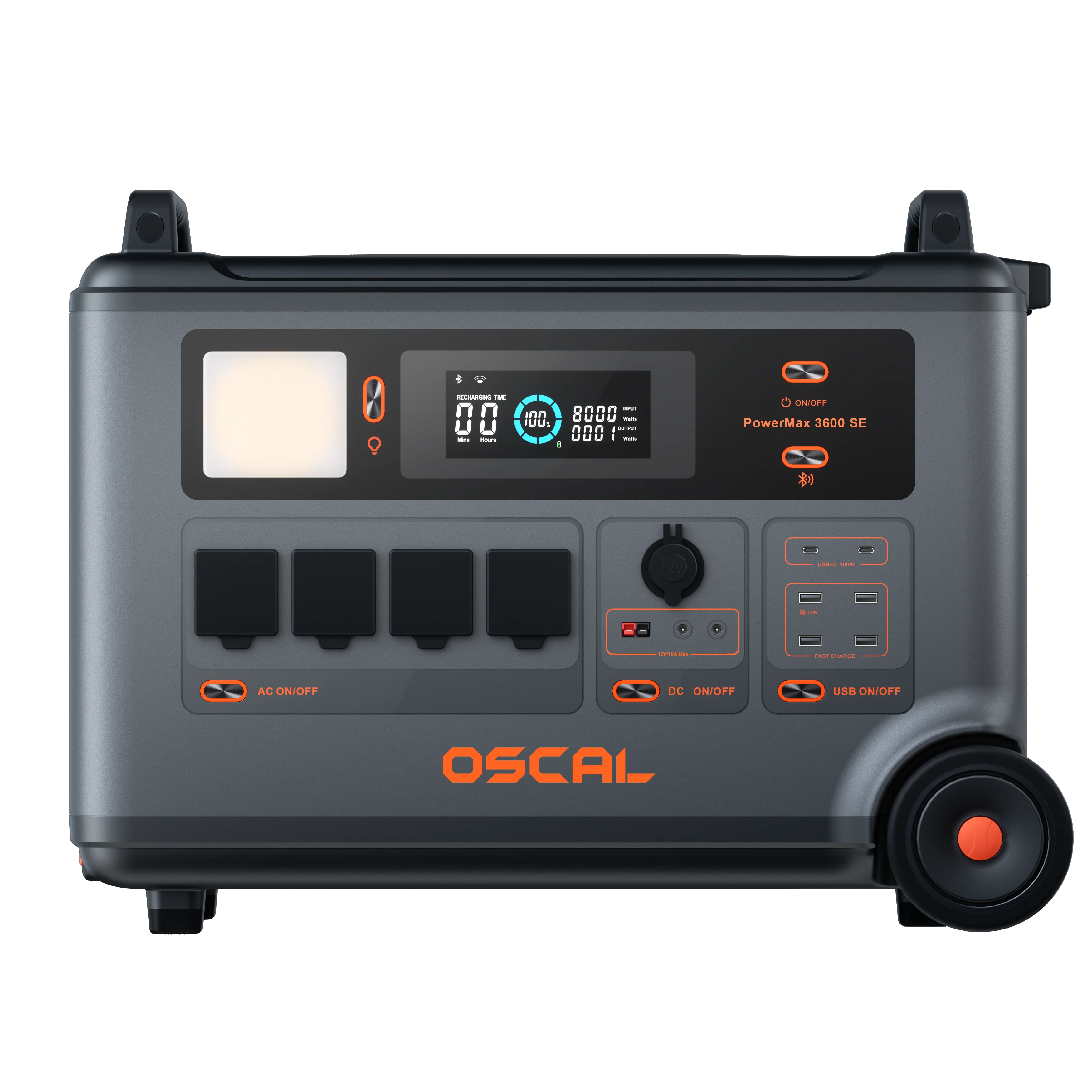 OSCAL Estación de Energía 3600Wh – Batería LiFePO4 portátil para pesca - imagen 4
