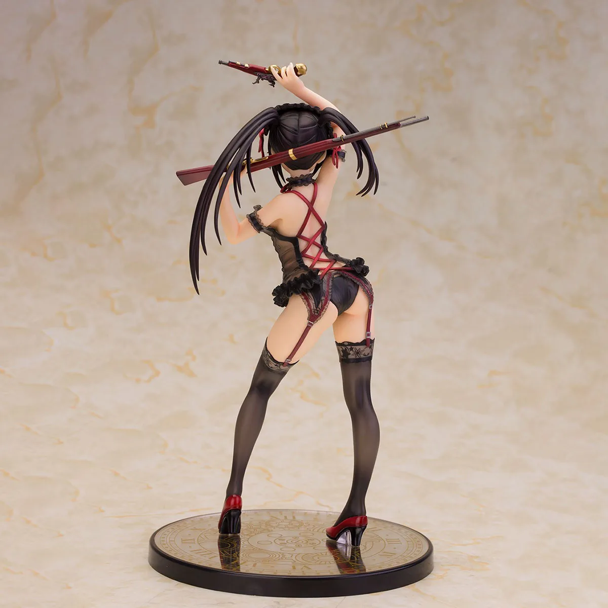 In Stock Original Alphamax Date A Live Tokisaki Kurumi Lingerie Ver  Black Color Anime Figure Action Figure Model Decoration