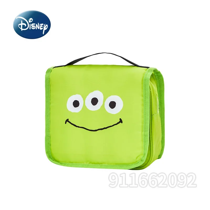 Disney Original New Cosmetic Bag Luxury Brand Fashion Portable Cosmetic Bag Cartoon Cute Travel Toiletries Bag Large Capacity