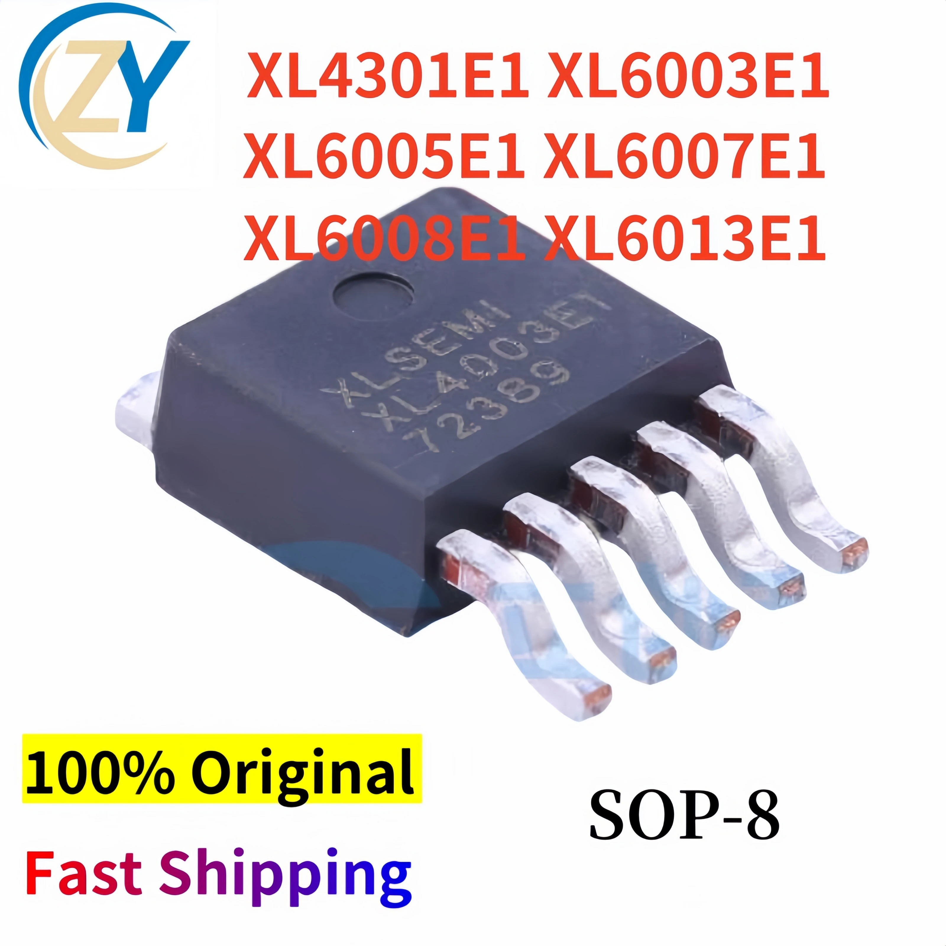 (10pcs) XL4301E1 PMICs XL6003E1 XL6005E1 300KHz XL6007E1 4A XL6008E1 XL6013E1 SOP-8 100% Original New & In Stock