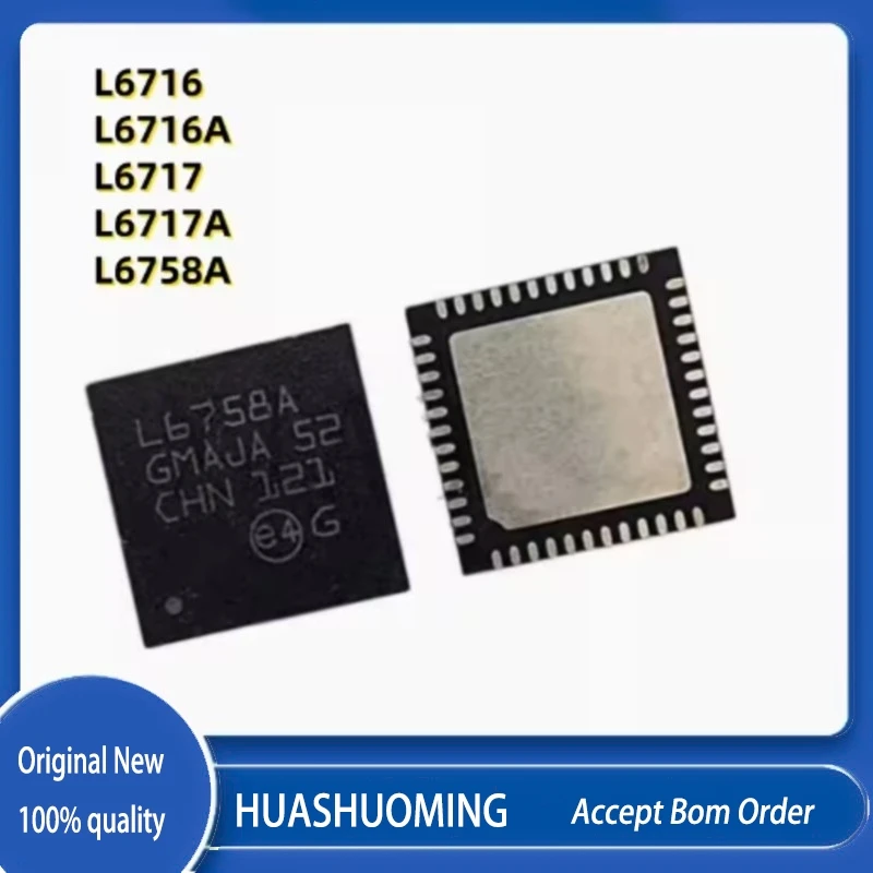 5pcs/lot  New   L6716  L6716A  L6717 L6717A  L6758A  QFN48