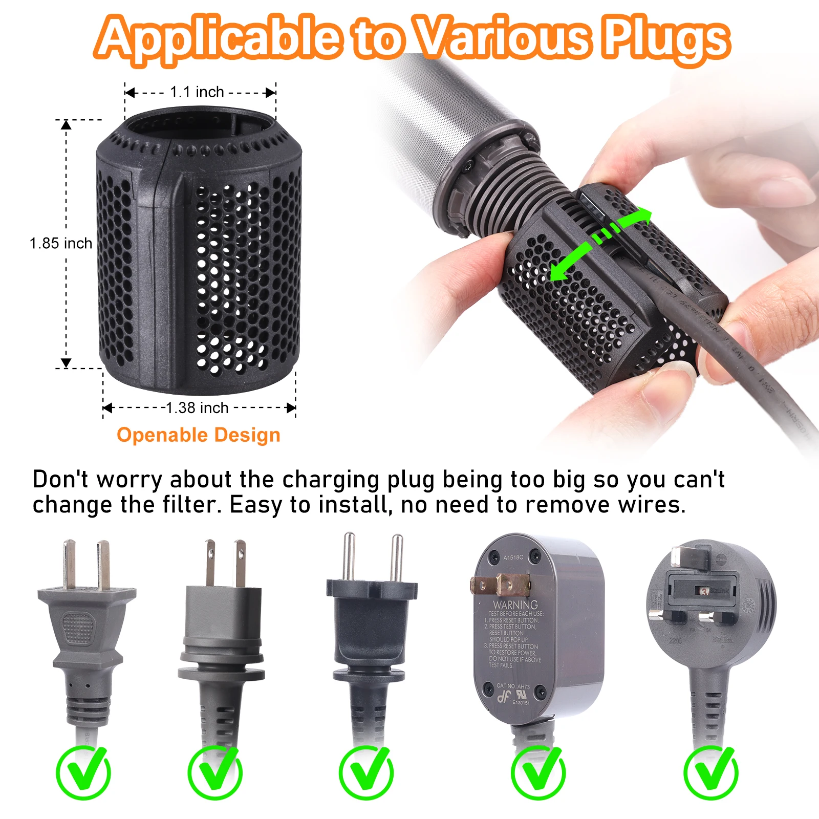 Magnetic Outer Filter Cover for Dyson Hair Dryer HD01 HD03 HD08 HD15