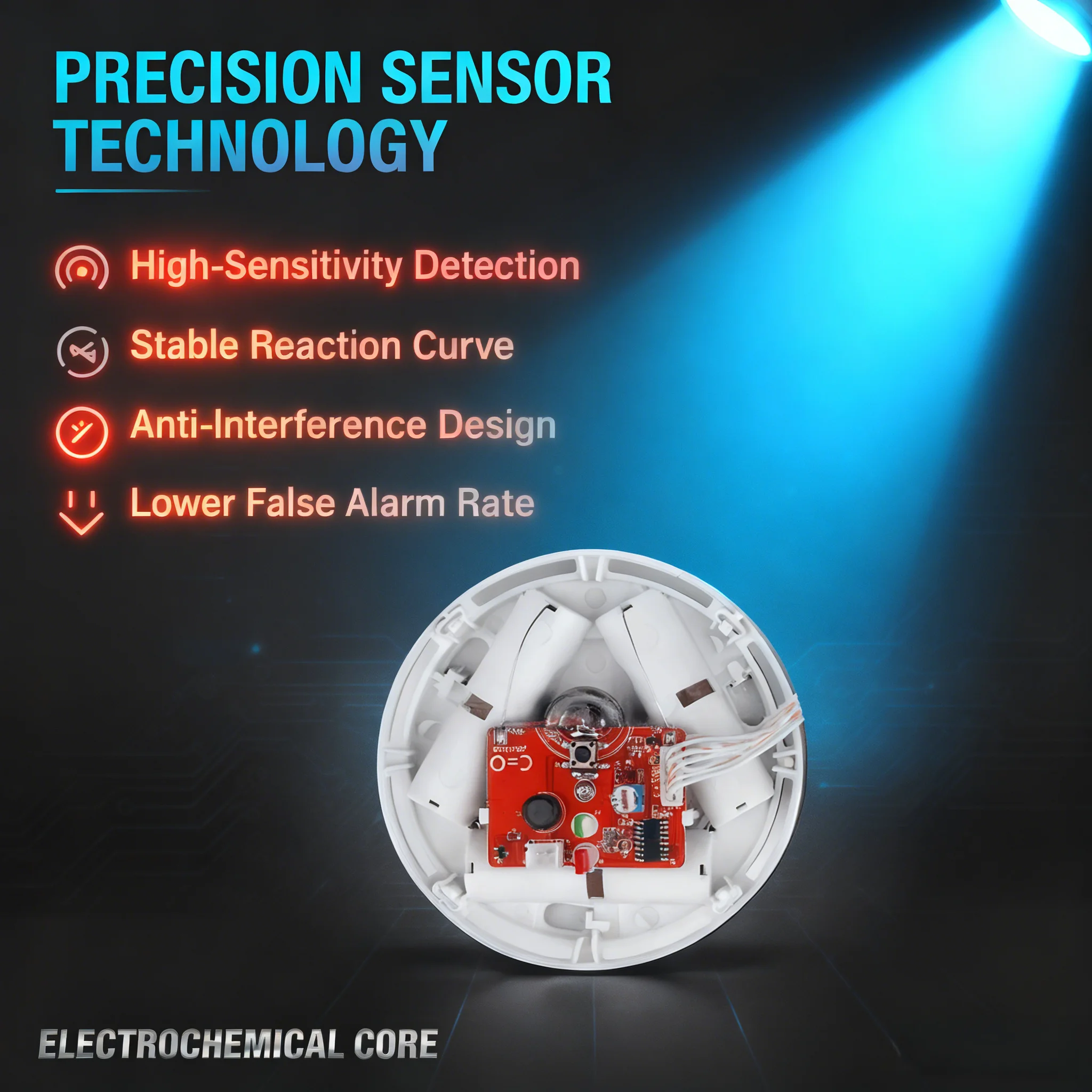 

DIN-Rail CO & Power Outage Alarm; Battery+220V/380V Dual-Power, LCD Electrochemical for PLC/GSM/Home