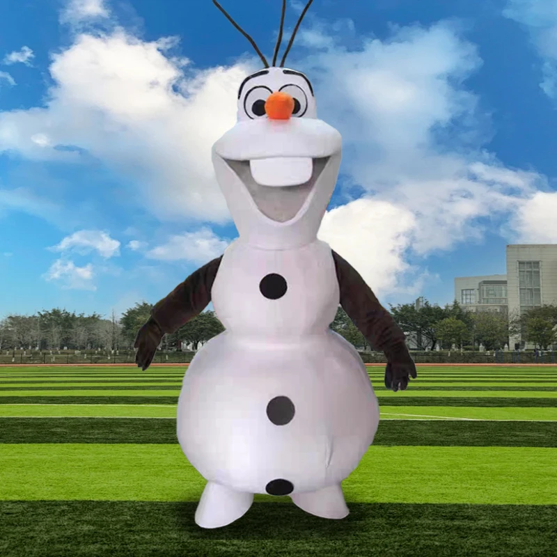 Anime Cartoon Olaf Mascottekostuums Leuke Anime Cosplay Prestaties Magische Sneeuwpop Kostuum Volwassen Feest Kerst Halloween Outfits