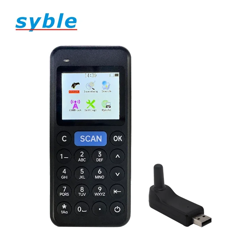 XB-A19 Syble Advance Decoding Handheld Inventory Checking Device 2D Wireless Barcode Scanner with Screen