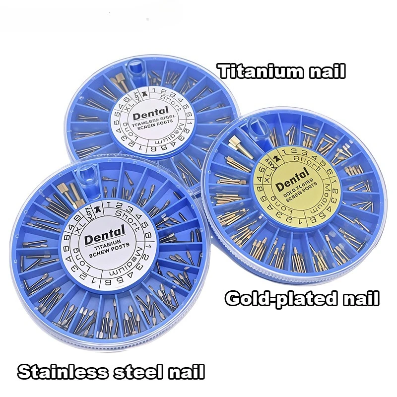 Stainless Steel Root Canal Threaded Posts For Dental Restoration_voghion.com
