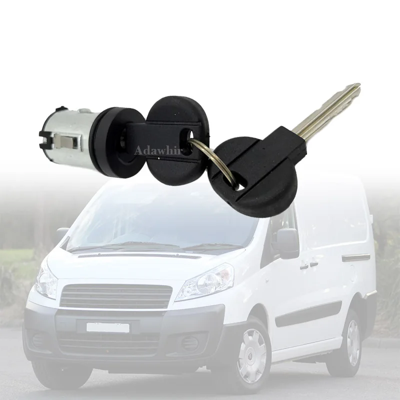 Car Door Lock Cylinder with 2 Keys for FIAT SCUDO CITROEN XM XANTIA SYNERGIE DISPATCH JUMPY 1995-2007