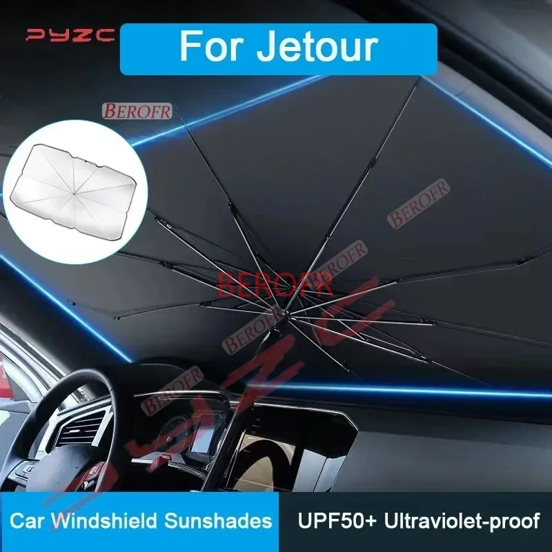 For Chery Traveler T2 JETOUR I-DM L9 X95 X70 XY0 Coupe X90 PLUS  Car Windshield Sunshades Front Shading Umbrella