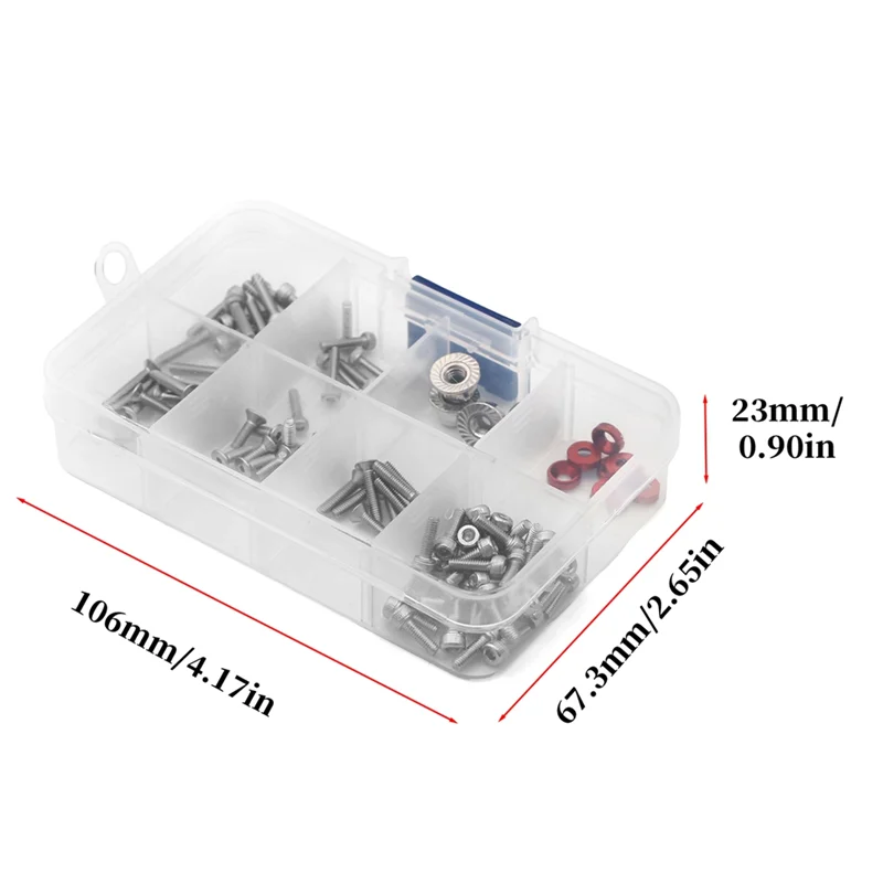 AT28-RC รถสกรูหกเหลี่ยมสกรูชุดสําหรับ Arrma 1/18 หินแกรนิต Typhon Mojave Grom RC รถอะไหล่ของเล่น