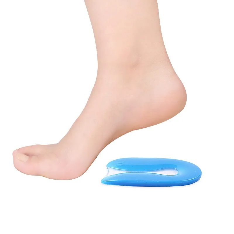 Silicone Gel U-Shaped Heel Pad Soft Shock Absorption Rear Foot Cushion Shoe Insole for Comfort Foot Care image 5