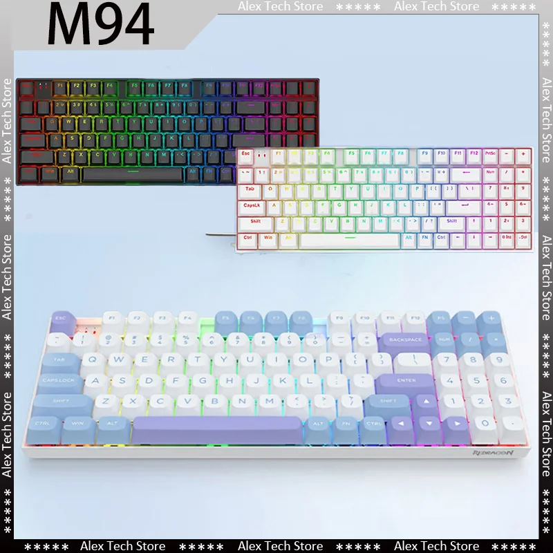 

Redragon M94 Magnetic Switch Mechanical Keyboard Wired 8k Return RT Keyboard RGB 94Keys Office Laptop Gamer PC Gaming Keyboard