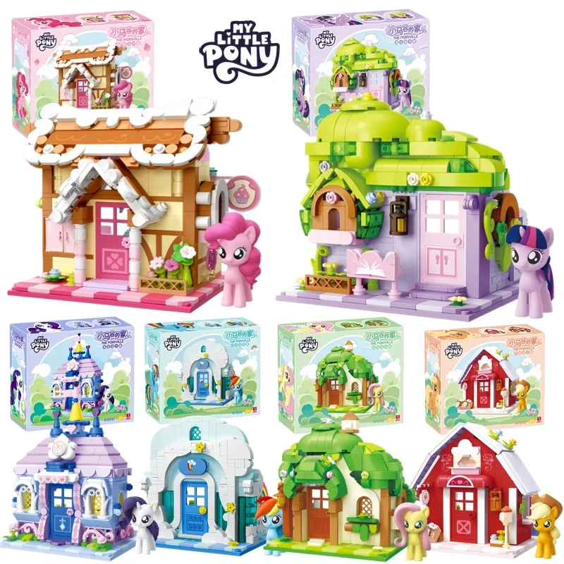 

Конструктор My Little Pony: Серия «Домики Понивилла» - Твайлайт Спаркл, модель из мелких деталей, розовая игрушка, подарок для детей на праздник