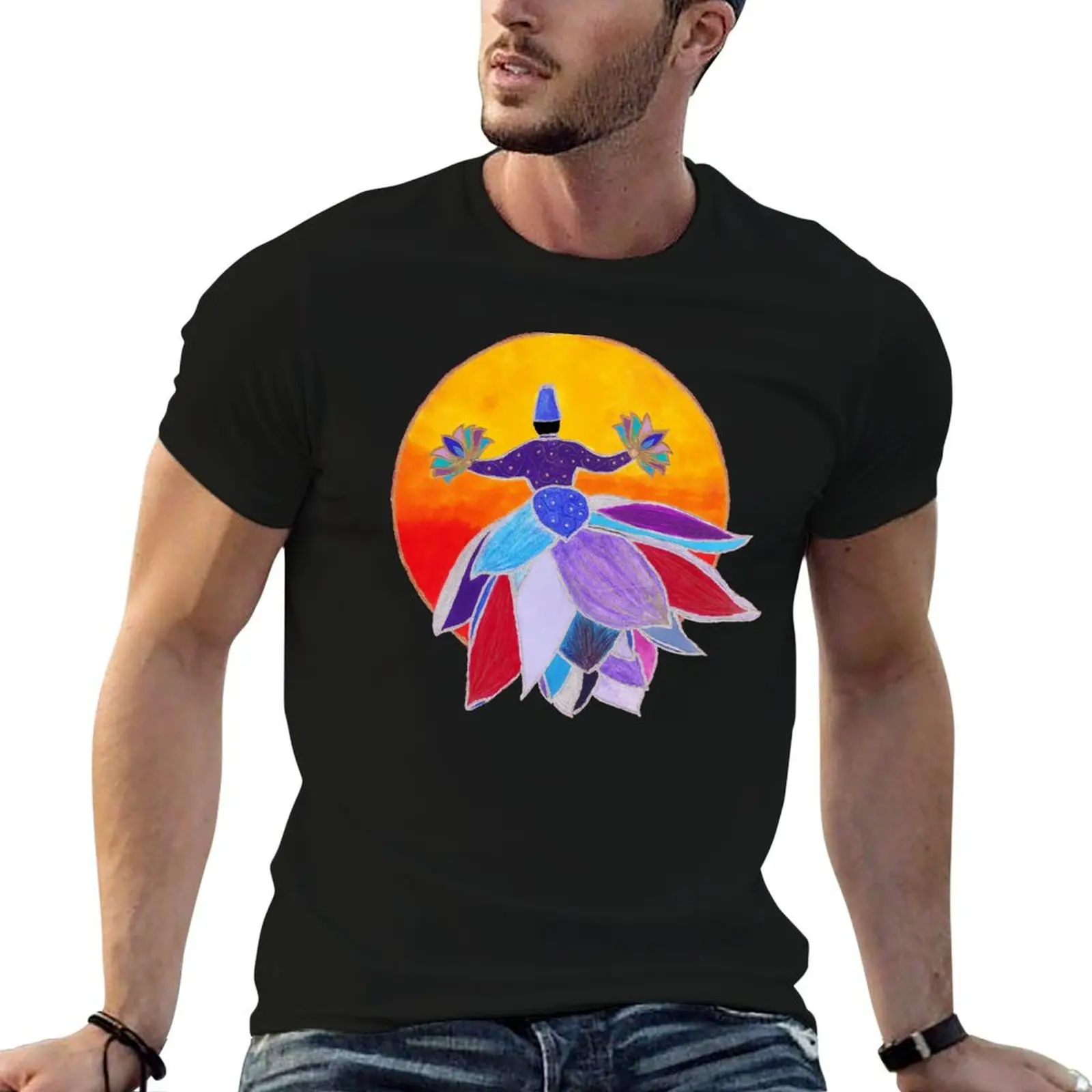 

the shirts in t shirts t anime T-Shirt with man Whirling for Sun prints