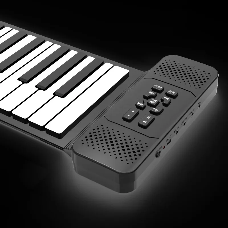 

61 Key Foldable Silicone Portable Professional Hand Rolled Piano For Beginners To Learn Electronic Piano