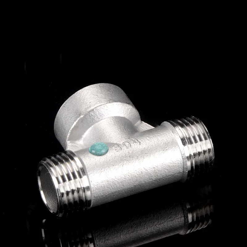 304 Edelstahl Y-Form 3-Wege-Verbindung 1/4 3/8 1/2 3/4 1" 2" BSP Innengewinde One Split Two Way Wasserrohrverschraubungen
