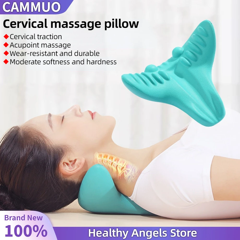 

New Cervical Massage Pillow Household Portable Gravity Finger Pressure Neck Protection Traction Assists Sleep JK0146