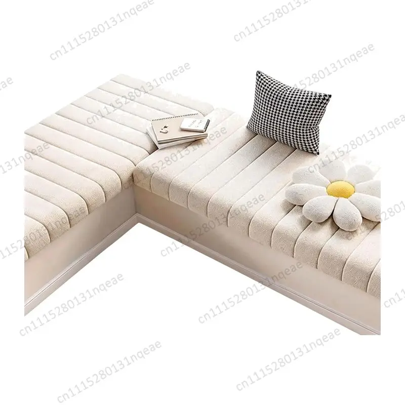 Thickened splash-proof bay window cushion, indoor window seat cushion, comfortable furniture seat cushion