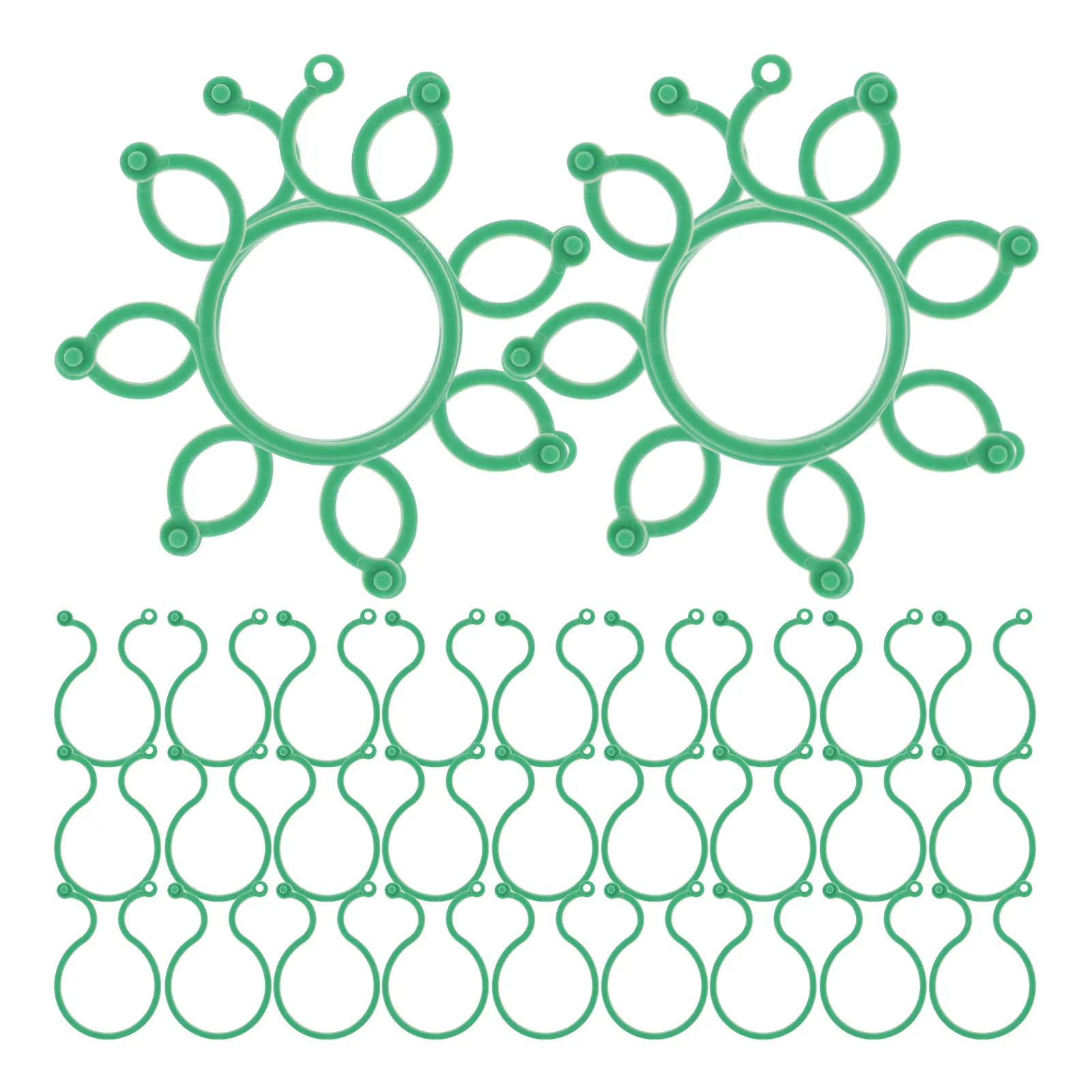 100Pcs Plant Stem Support Clips Durable ABS Grafting Vine Clips for Tomato Grape Orchid Flower Climbing Plant Garden
