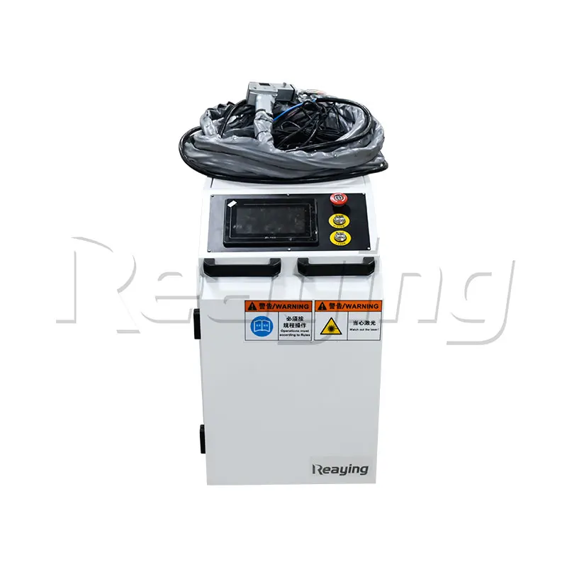 เครื่องเลเซอร์กำจัดสนิมแบบพกพาเครื่องทำความสะอาดสีเลเซอร์1000W-3000W สำหรับลอกโลหะขจัดตะกรัน