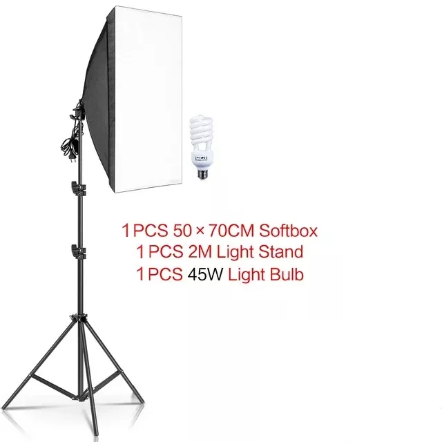 YYHC- Professional Camera Photo Accessories Photography Studio Softbox Lighting Kit with 2.1m tripod