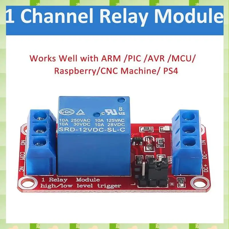 2025 10Pcs Relay Module DC 12V Relay Board 1 Channel With Optocoupler Isolation Support High Or Low Level,10Pcs Relay Module DC