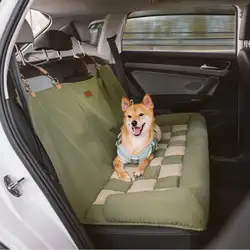 Travel Safety Backrest Cushion Large Dog Car Seat Bed - Chess Board Lounge Chair Suitable for most car models