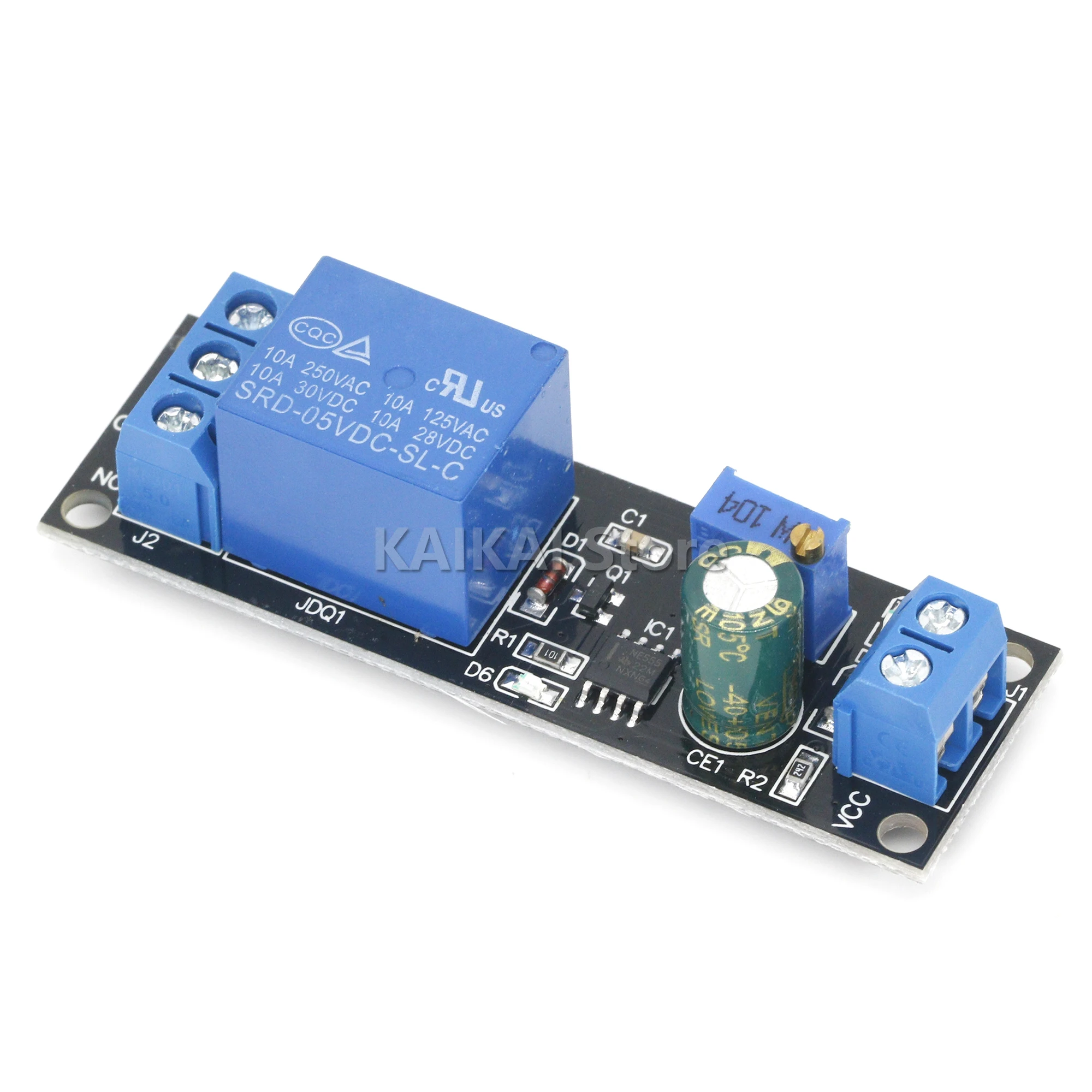 NE555 Timer Switch Adjustable Module Time delay relay Module DC 5V / 12V Delay Connect / Disconnect relay shield for arduino