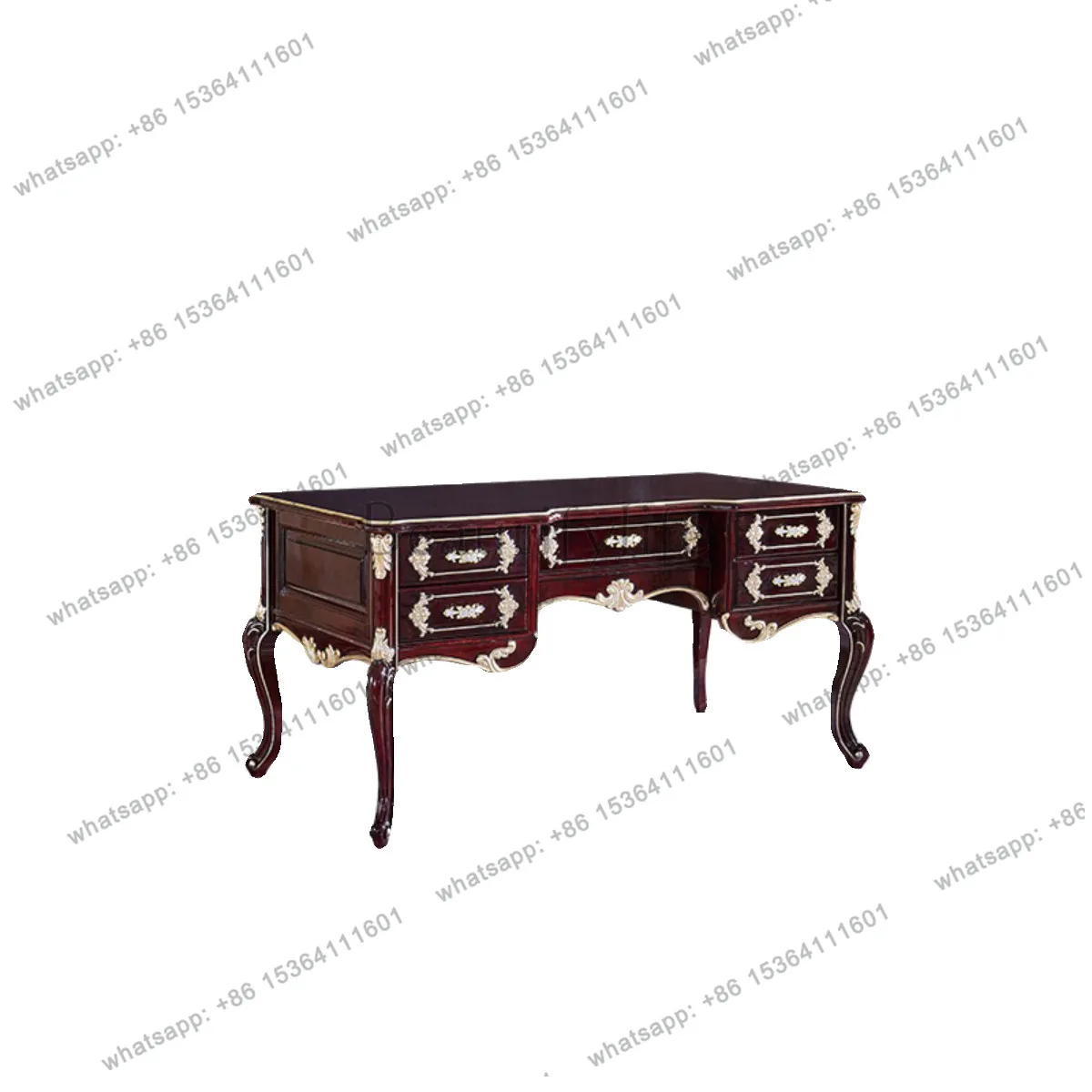 

European style desk All solid wood boss desk for home use