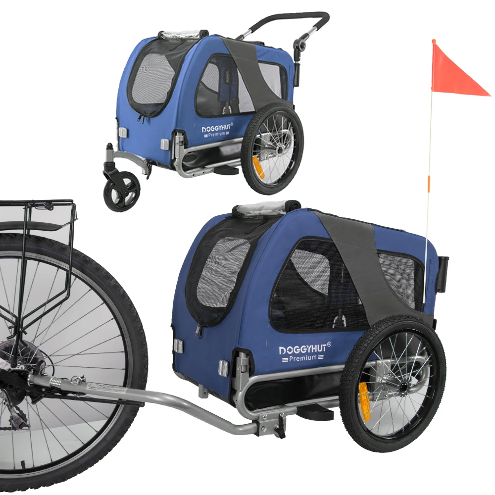 

Large Pet Jogging Stroller Dog Carriers Bicycle Trailer For Bike