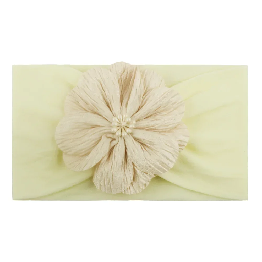 1PCS Baby Girls Headbands Turban Flower Bow Nylon Knot Elastic Newborn Toddler Headwraps Kids Lovely Cute Hair Accessories