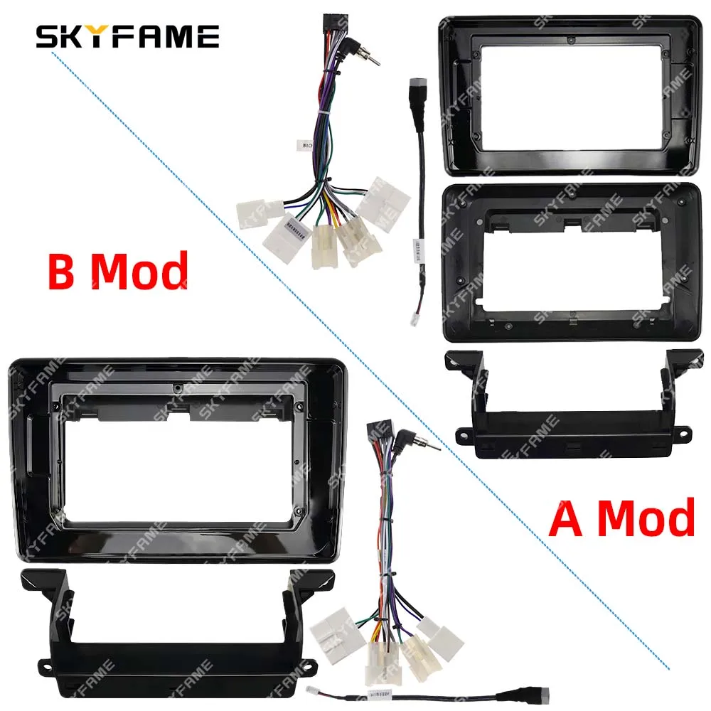 

SKYFAME Car Frame Fascia Adapter Android Radio Dash Fitting Panel Kit For Toyota Yaris L Vios